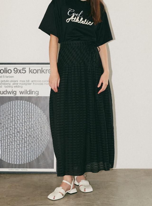 コエル（COEL）/ジオメトリックジャガードスカート