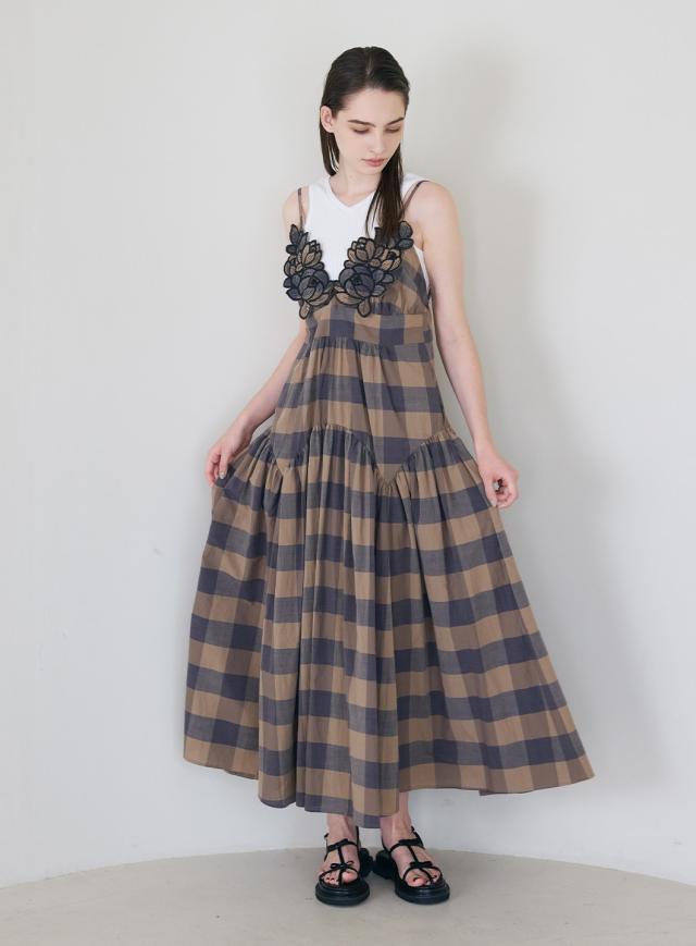 COEL ワンピース コエルCOEL ふくれジャガード マキシ キャミ