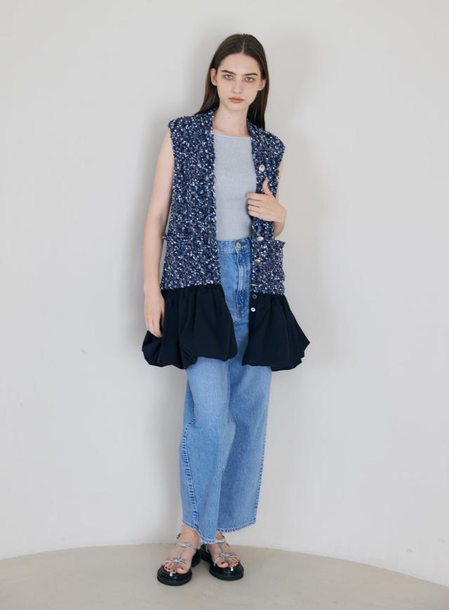 コエル（COEL）/ニットドッキングミニワンピース