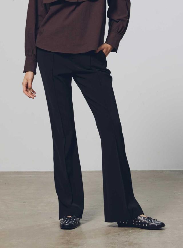 コエル（COEL）/ストレッチスリットフレアパンツ