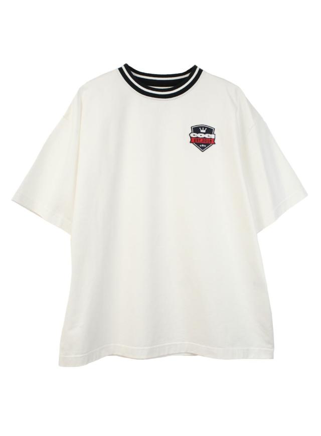 コエル（COEL）/ライン入りワッペンT
