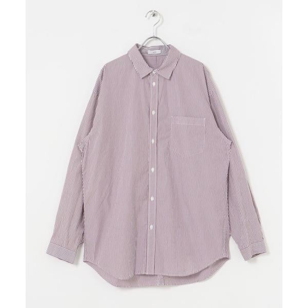 アーバンリサーチ（URBAN RESEARCH）/ATON　GIZA STRIPE WASHED SHIRTS