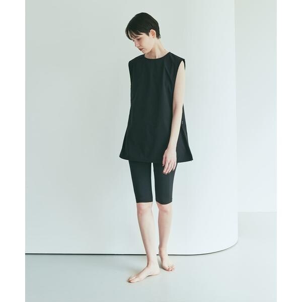 タグ付き未使用　アーバンリサーチ　スイム ノースリーブチュニック　ブラック URBAN RESEARCH スイムノースリーブチュニック タグ付き未使用