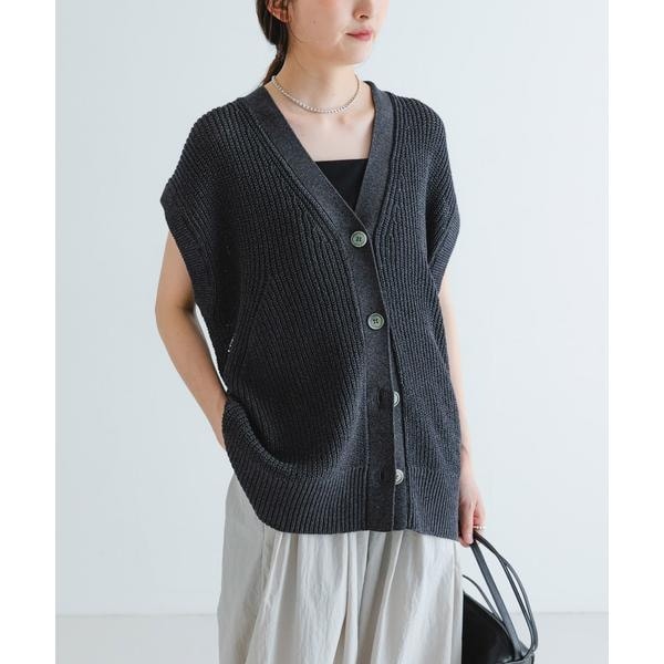 アーバンリサーチ（URBAN RESEARCH）/ペーパーヤーンチュニックニットベスト