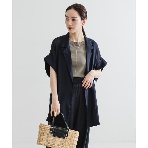 アーバンリサーチ（URBAN RESEARCH）/シアーハーフスリーブジャケット