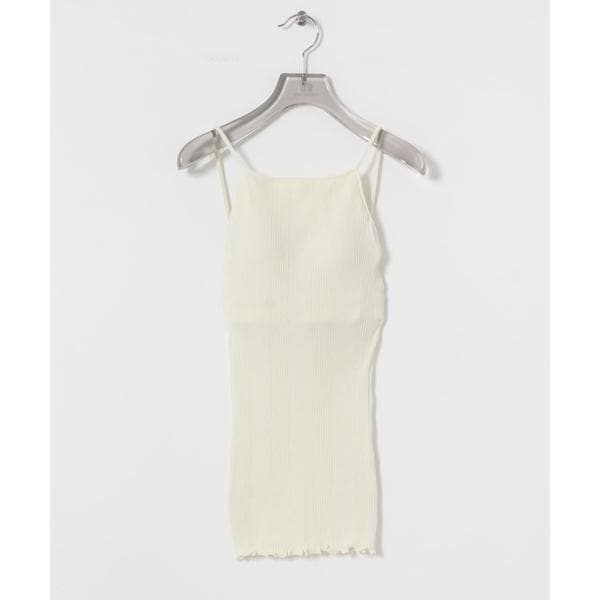 アーバンリサーチ（URBAN RESEARCH）/HAKUJI　Random rib open back cami