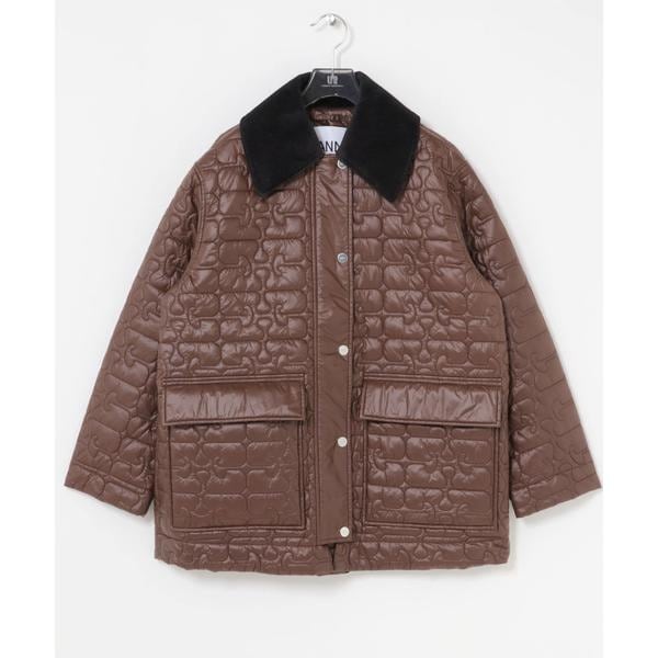 アーバンリサーチ（URBAN RESEARCH）/GANNI　Shiny Quilt Midi Jacket