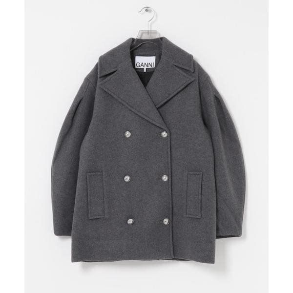 アーバンリサーチ（URBAN RESEARCH）/GANNI　Peacoat Wool Midi Coat