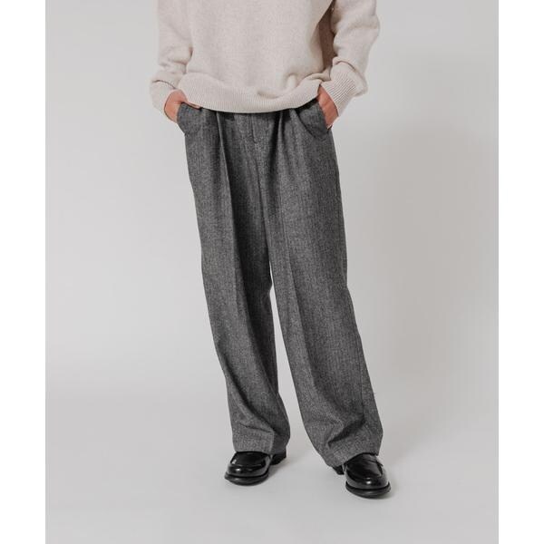 アーバンリサーチ（URBAN RESEARCH）/ヘリンボーンワイドスラックス