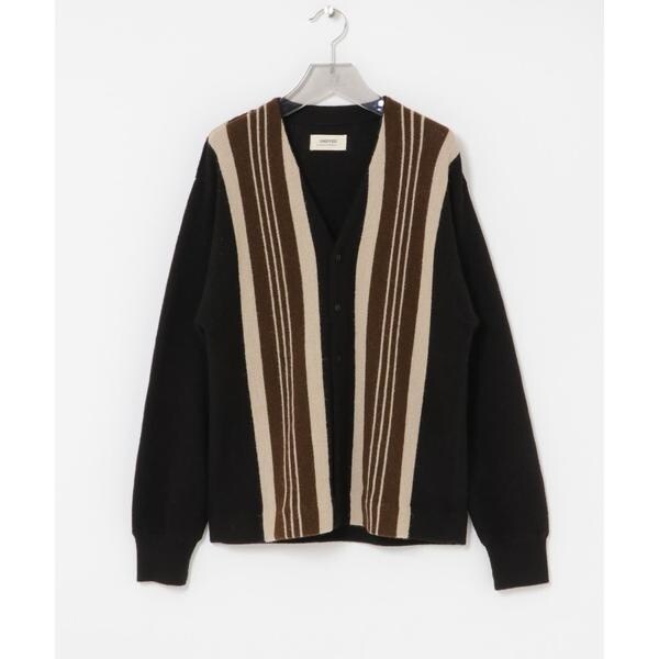 アーバンリサーチ（URBAN RESEARCH）/UNDYED ALPACA STRIPE CARDIGAN