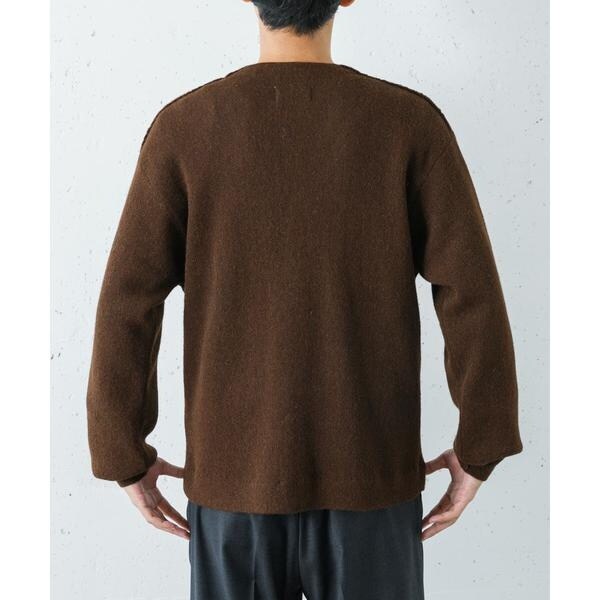 アーバンリサーチ（URBAN RESEARCH）/UNDYED ALPACA STRIPE CARDIGAN