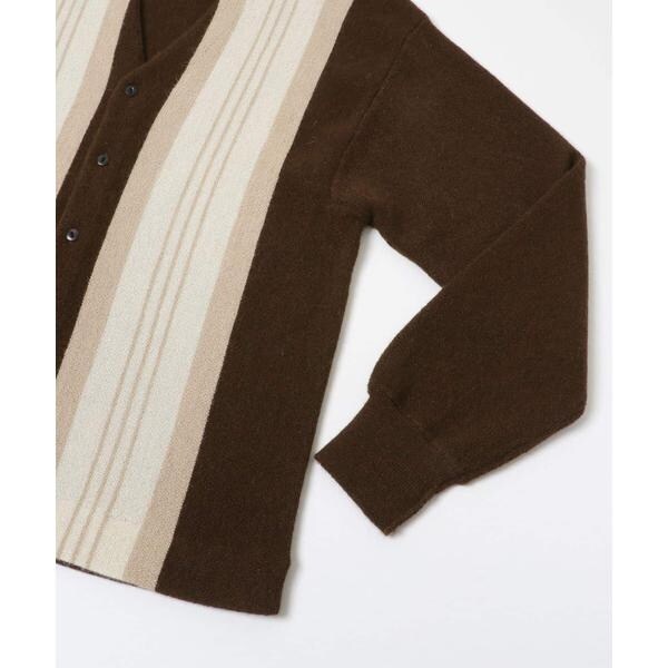 アーバンリサーチ（URBAN RESEARCH）/UNDYED ALPACA STRIPE CARDIGAN