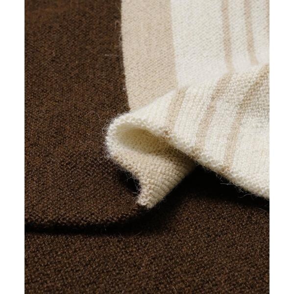 アーバンリサーチ（URBAN RESEARCH）/UNDYED ALPACA STRIPE CARDIGAN