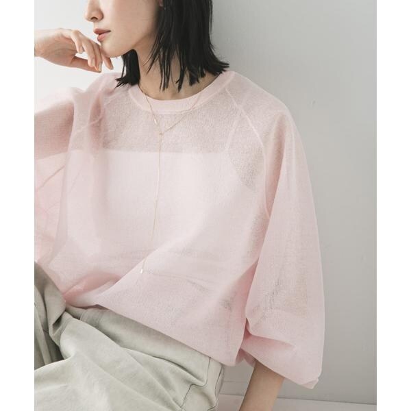 アーバンリサーチ（URBAN RESEARCH）/リネン混スポンディッシュニット