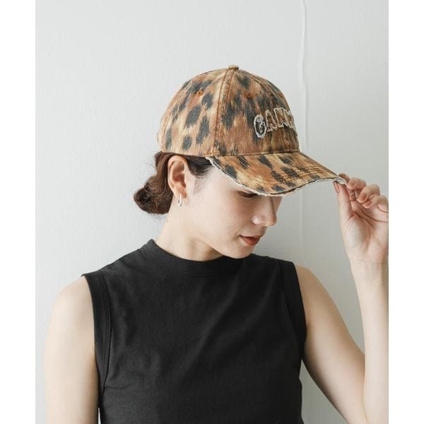 【NEW】アーバンリサーチ（URBAN RESEARCH）/GANNI　PRINT CANVAS CAP