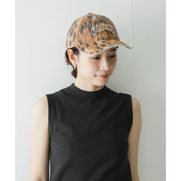 【NEW】アーバンリサーチ（URBAN RESEARCH）/GANNI　PRINT CANVAS CAP