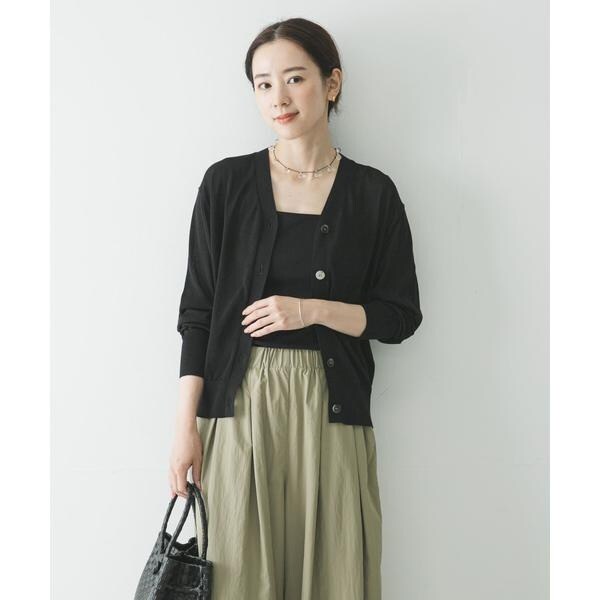 アーバンリサーチ（URBAN RESEARCH）/UVカット加工Vネックカーディガン_4