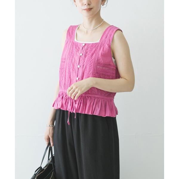 アーバンリサーチ（URBAN RESEARCH）/インドピンタックレースブラウス 6,692円