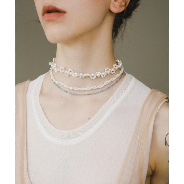 【NEW】アーバンリサーチ（URBAN RESEARCH）/decor『デコール』　AQUAMARINE BEAD NECKLACE