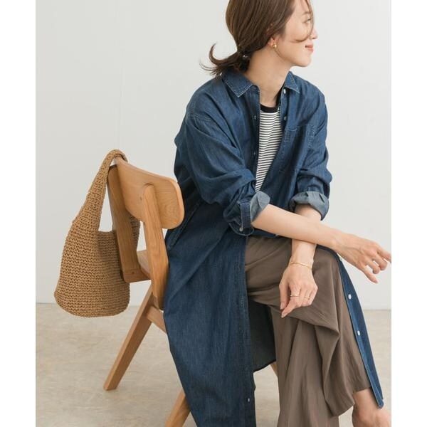 アーバンリサーチ ドアーズ（URBAN RESEARCH DOORS）/ライトコットンデニムシャツワンピース