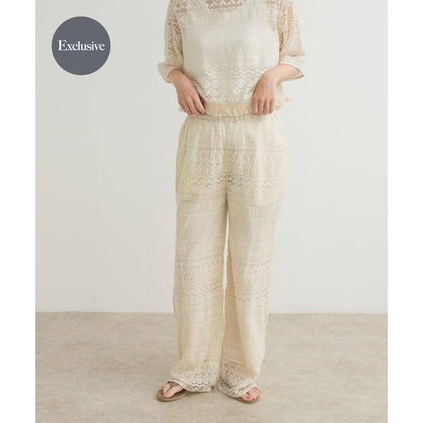 アーバンリサーチ ドアーズ（URBAN RESEARCH DOORS）/『別注』olu’ment×DOORS　かぎ編みレースパンツ