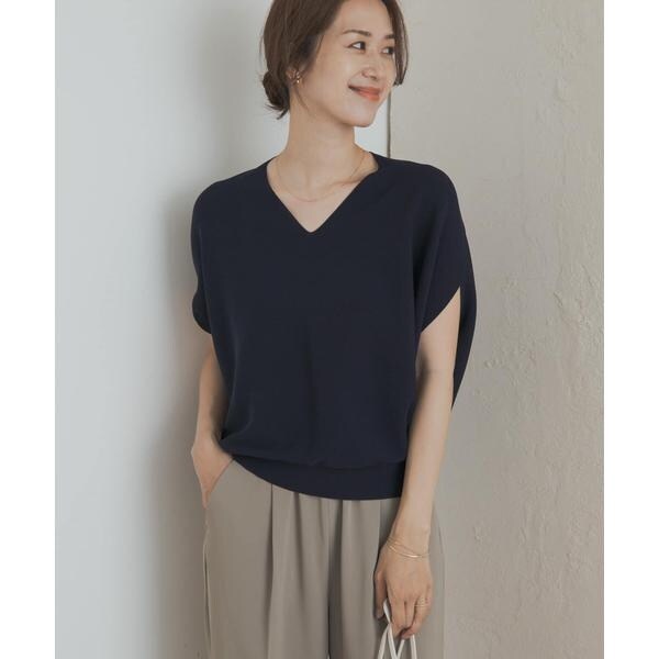 アーバンリサーチ ドアーズ（URBAN RESEARCH DOORS）/Vネックコクーンニット