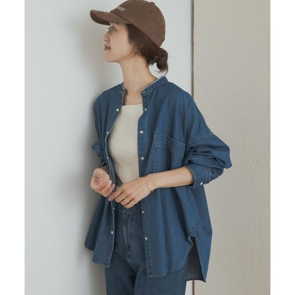 アーバンリサーチ ドアーズ（URBAN RESEARCH DOORS）/デニムバンドカラーシャツ_6