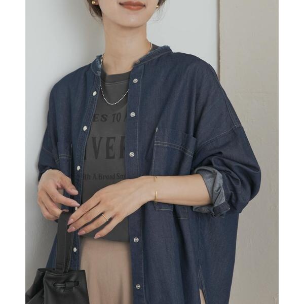 アーバンリサーチ ドアーズ（URBAN RESEARCH DOORS）/デニムバンドカラーシャツ_14