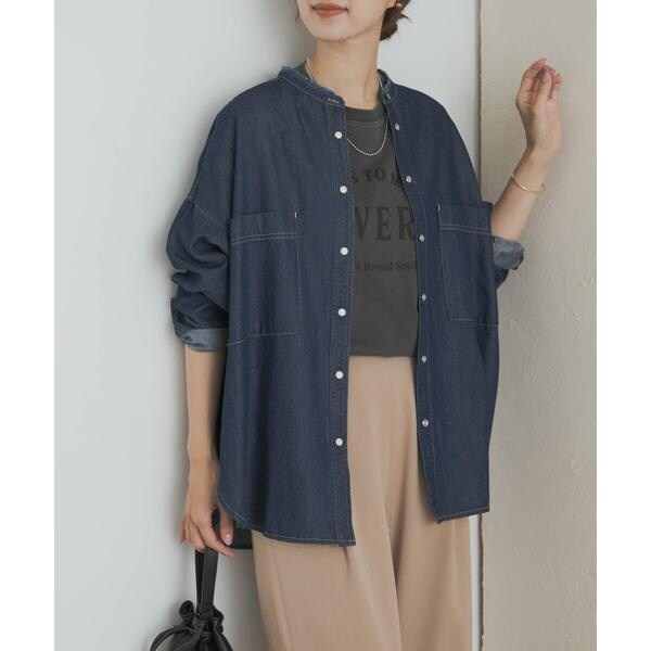 アーバンリサーチ ドアーズ（URBAN RESEARCH DOORS）/デニムバンドカラーシャツ_15