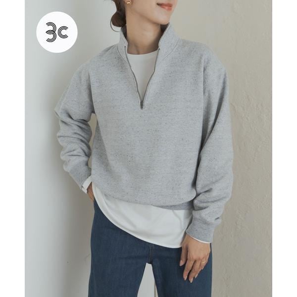 アーバンリサーチ ドアーズ（URBAN RESEARCH DOORS）/commpost　反毛裏毛ハーフジップスウェット