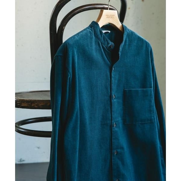 アーバンリサーチ ドアーズ（URBAN RESEARCH DOORS）/『UR TECH』コーデュロイバンドカラーシャツ