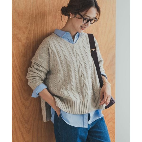 アーバンリサーチ ドアーズ（URBAN RESEARCH DOORS）/ハミルトンウールアラン柄プルオ−バー