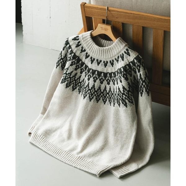 アーバンリサーチ ドアーズ（URBAN RESEARCH DOORS）/求心柄モックネックニット