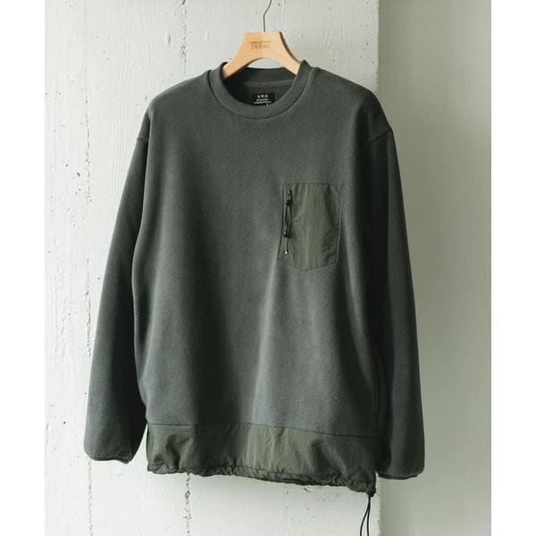 【NEW】アーバンリサーチ ドアーズ（URBAN RESEARCH DOORS）/ナイロン ドッキング フリースプルオーバー