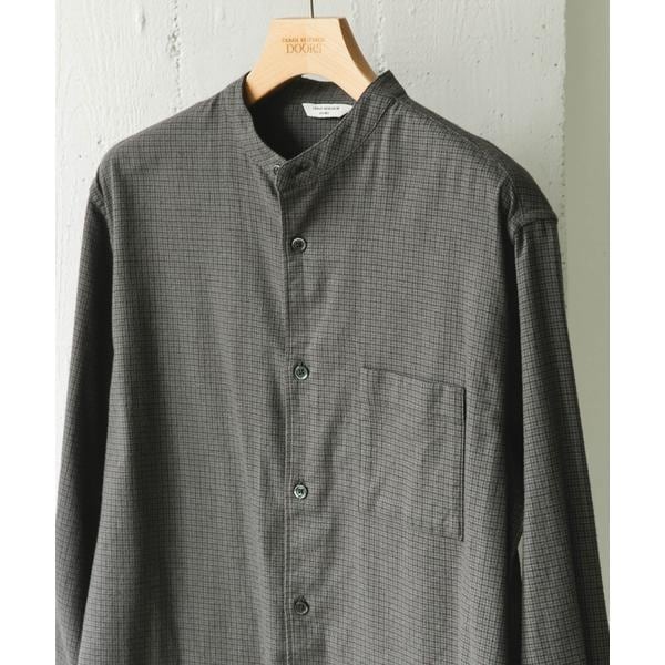 【NEW】アーバンリサーチ ドアーズ（URBAN RESEARCH DOORS）/防シワ起毛ネルバンドカラーシャツ