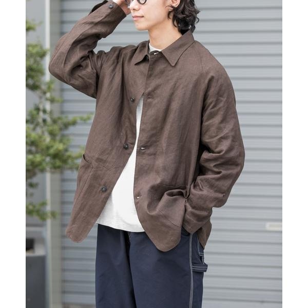 アーバンリサーチ ドアーズ（URBAN RESEARCH DOORS）/FORK&SPOON　リネンカバーオールシャツジャケット