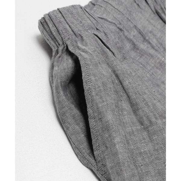 アーバンリサーチ ドアーズ（URBAN RESEARCH DOORS）/ヘリンボーンリネンワイドギャザーパンツ_12