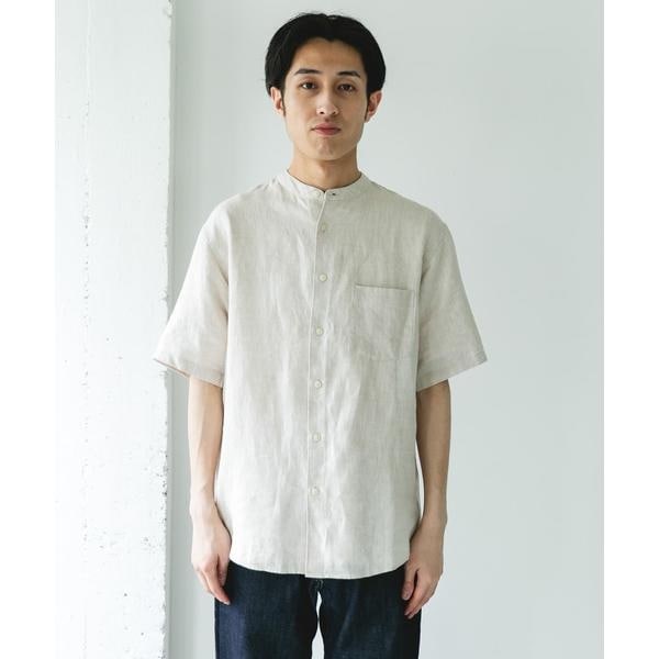アーバンリサーチ ドアーズ（URBAN RESEARCH DOORS）/シルケットリネン バンドカラーショートスリーブシャツ_13