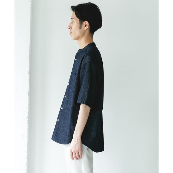アーバンリサーチ ドアーズ（URBAN RESEARCH DOORS）/リネンブレンド デニムバンドショートスリーブシャツ_11