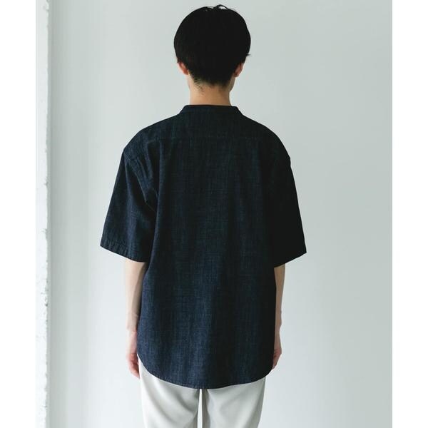 アーバンリサーチ ドアーズ（URBAN RESEARCH DOORS）/リネンブレンド デニムバンドショートスリーブシャツ_12