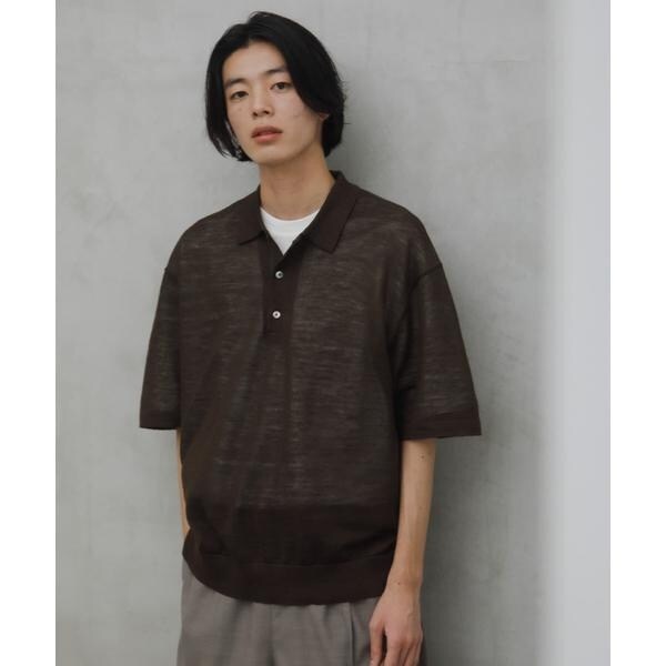 アーバンリサーチ ドアーズ（URBAN RESEARCH DOORS）/Ramie High Gauge KnitPolo