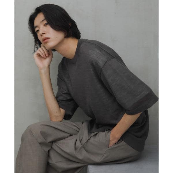 アーバンリサーチ ドアーズ（URBAN RESEARCH DOORS）/Ramie High Gauge Crew−Neck Knit