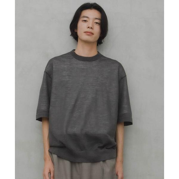 アーバンリサーチ ドアーズ（URBAN RESEARCH DOORS）/Ramie High Gauge Crew−Neck Knit