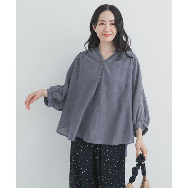 アーバンリサーチ ドアーズ（URBAN RESEARCH DOORS）/シアーデニムピンタックドルマンブラウス_7