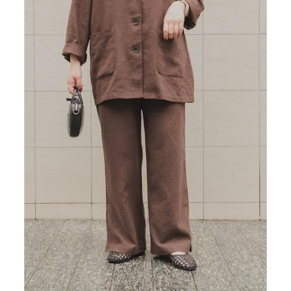 アーバンリサーチ ドアーズ（URBAN RESEARCH DOORS）/『スタッフ企画』ラミー混スリットイージーパンツ
