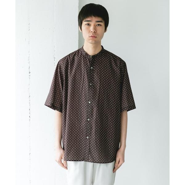 【NEW】アーバンリサーチ ドアーズ（URBAN RESEARCH DOORS）/バンドカラーショートスリーブ 総柄シャツ_10