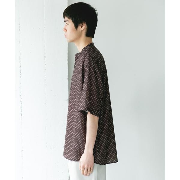 【NEW】アーバンリサーチ ドアーズ（URBAN RESEARCH DOORS）/バンドカラーショートスリーブ 総柄シャツ_11