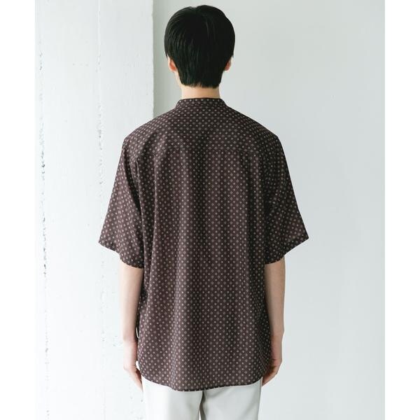 【NEW】アーバンリサーチ ドアーズ（URBAN RESEARCH DOORS）/バンドカラーショートスリーブ 総柄シャツ_12