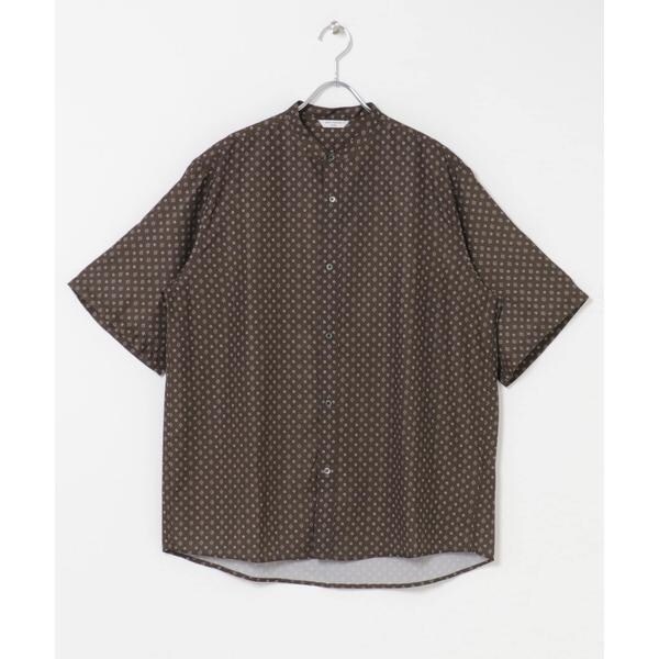 【NEW】アーバンリサーチ ドアーズ（URBAN RESEARCH DOORS）/バンドカラーショートスリーブ 総柄シャツ_13