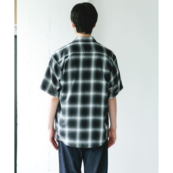 【NEW】アーバンリサーチ ドアーズ（URBAN RESEARCH DOORS）/オンブレチェック レギュラーカラーショートスリーブシャツ_10